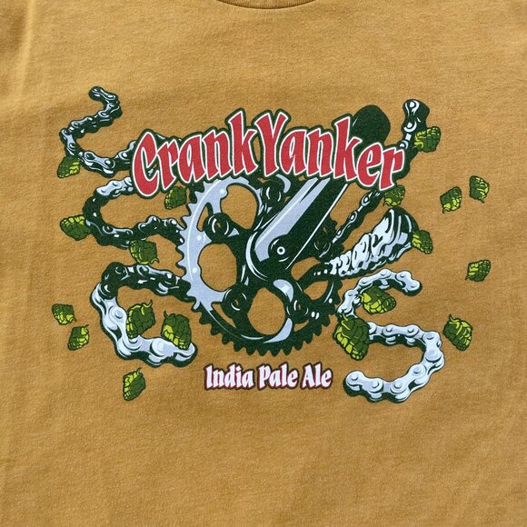 Eddyline Brewery T-Shirt Men Medium Crank Yanker India Pale Ale Beer MTB - Picture 6 of 15